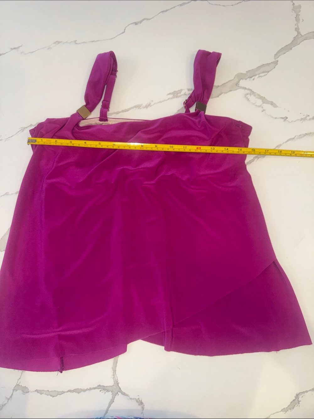 Miracle Suit Magenta Women’s Tankini Swim Top Size 12